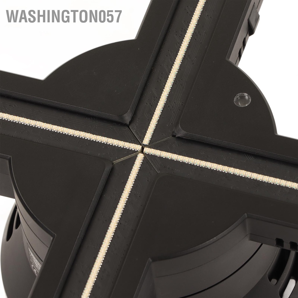 Washington057 Máy quảng cáo ba chiều 3D 2000x720 720 đèn LED 4 lá Cắm và chạy WiFi có thể điều chỉnh Quạt hình 100‑240V