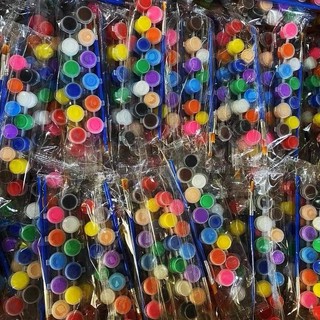 Combo 100 vỉ 12 màu acrylic kèm bút