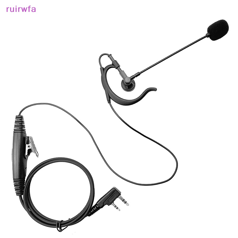 Tai Nghe ruirwfa 2 pin Kèm Micro Hai Chiều Cho Bộ Đàm baofeng 888s walkie Mới