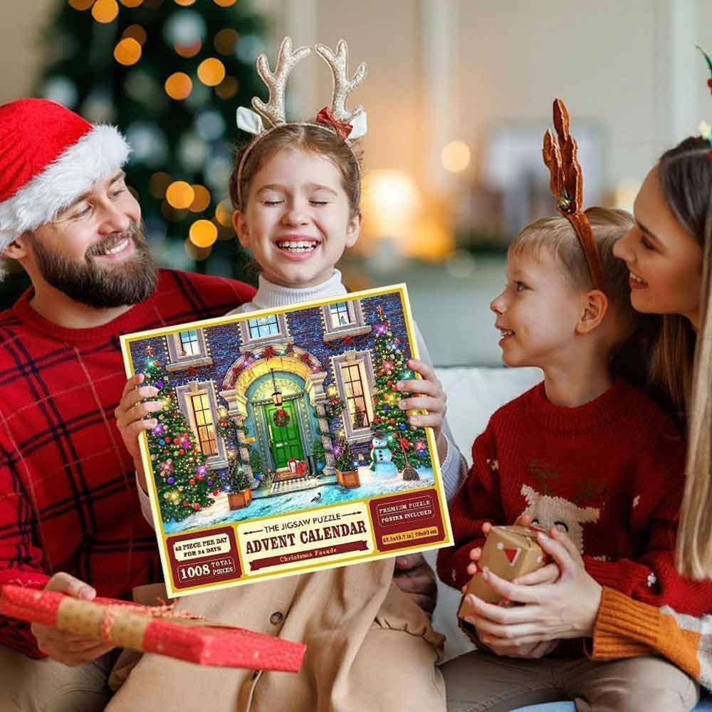 2023 New Arrival Holiday Calendar Children Adult Puzzle Surprise Mystery Box Christmas Puzzle Countdown Calendar Christmas Game Gift