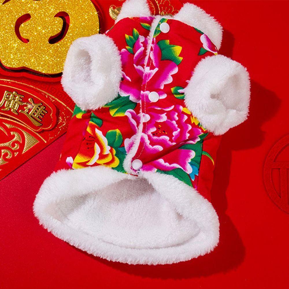 Danielo Áo Khoác Lông Cừu Dày Mềm Mại Giữ Ấm Phong Cách Trung Hoa Cho Thú Cưng