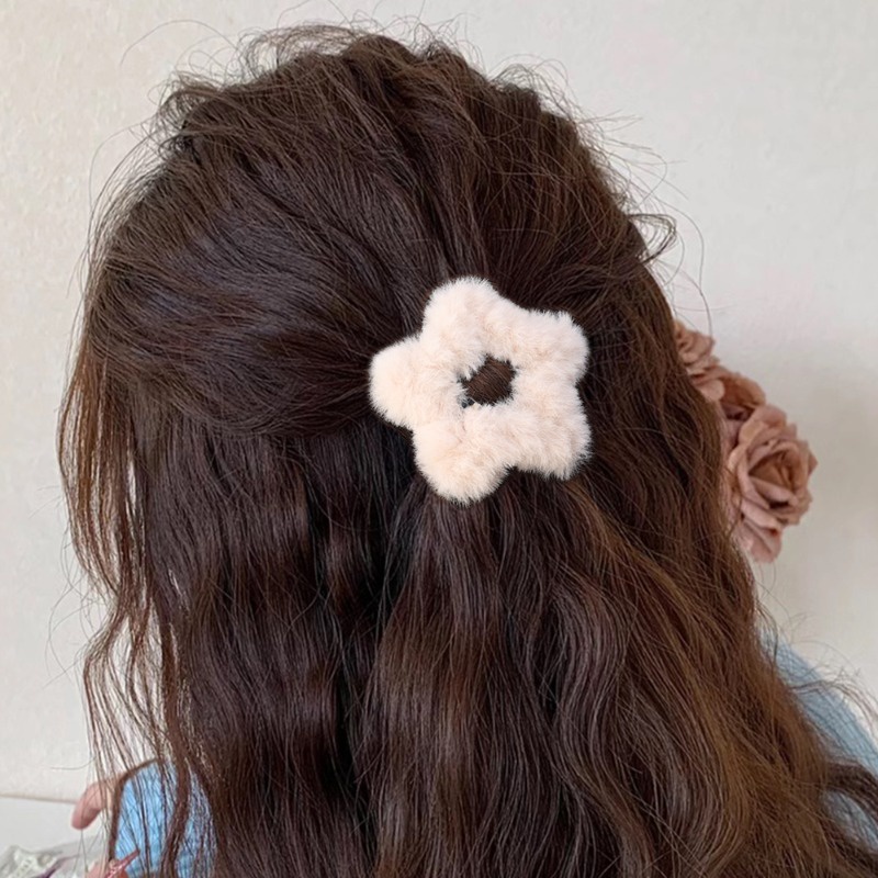 Kẹp Tóc Mái Bên Ngọt Ngào ins Phong Cách Hàn Quốc - Kẹp Tóc barrettes - Kẹp Tóc Ngôi Sao Màu Cà Phê - Cho Trẻ Em / Nữ - y2k / Micaillard / Ngôi Sao Năm Cánh