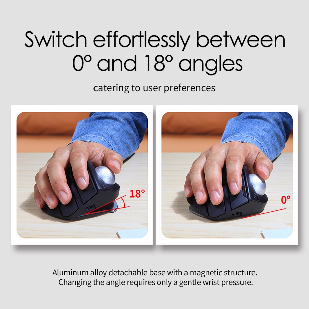 Chuột Không Dây Kết Nối bluetooth Có Bóng Lông Điều Khiển Theo Dõi Chính Xác Và Đường Ray Mịn Màng Cho ipad laptop