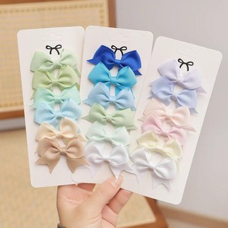 Set 6 Kẹp Tóc Nơ Dễ Thương Cho Bé Gái