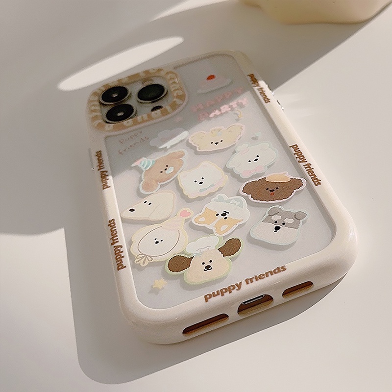 Hoạt Hình Ốp Điện Thoại acrylic Chống Sốc Hình Gấu avatar Cho iphone 15 pro max 14 13 12 11