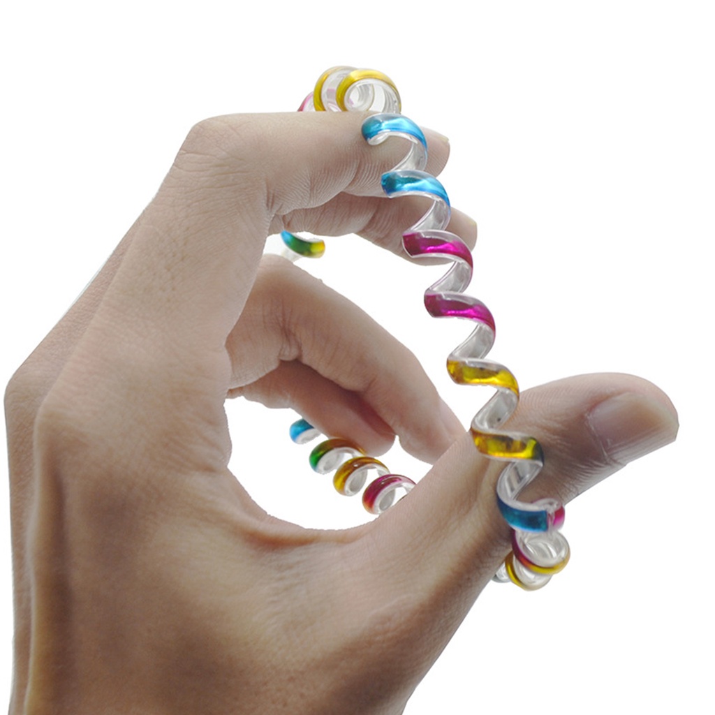 1 Cuộn Dây Quấn Điện Thoại Dày 5.5cm Màu gradient Tươi Tắn Cá Tính Cho Nữ