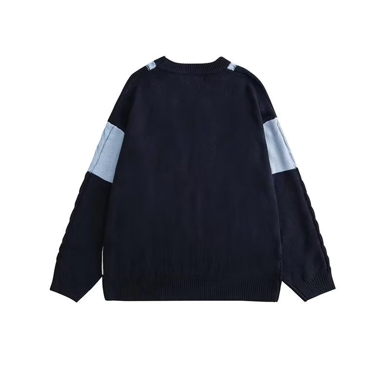 Áo sweater Dệt Kim Tay Dài Dáng Rộng Phong Cách Hàn Quốc Thời Trang Mùa Đông Hàng Mới Dành Cho Nam Và Nữ