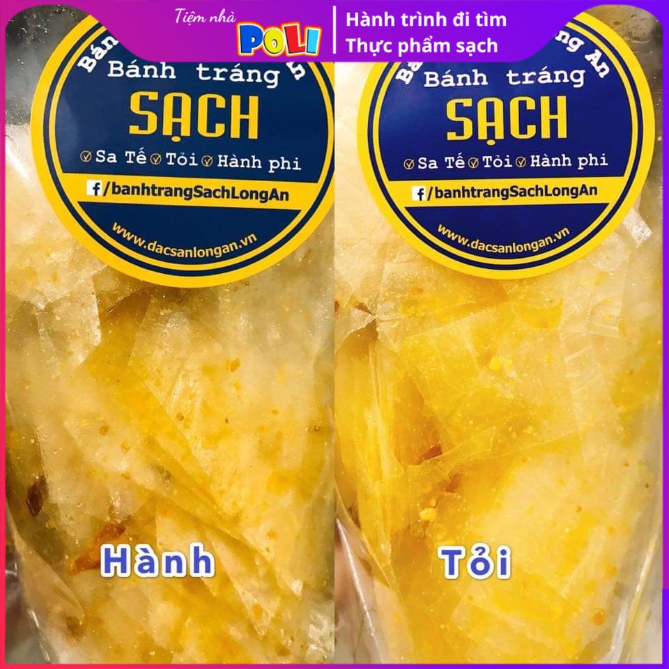 🌟 #BánhTrángSạch - Túi Bánh Tráng Long An Tỏi Phi 🌟 - Không cay