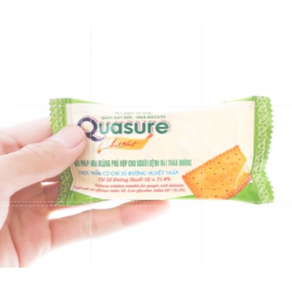 Combo 2 Hộp Quasure Light Bibica Bông Lan Cốm 126g và Bánh Quy 140g cho người ăn kiêng, tiểu đường Shopbethienkim