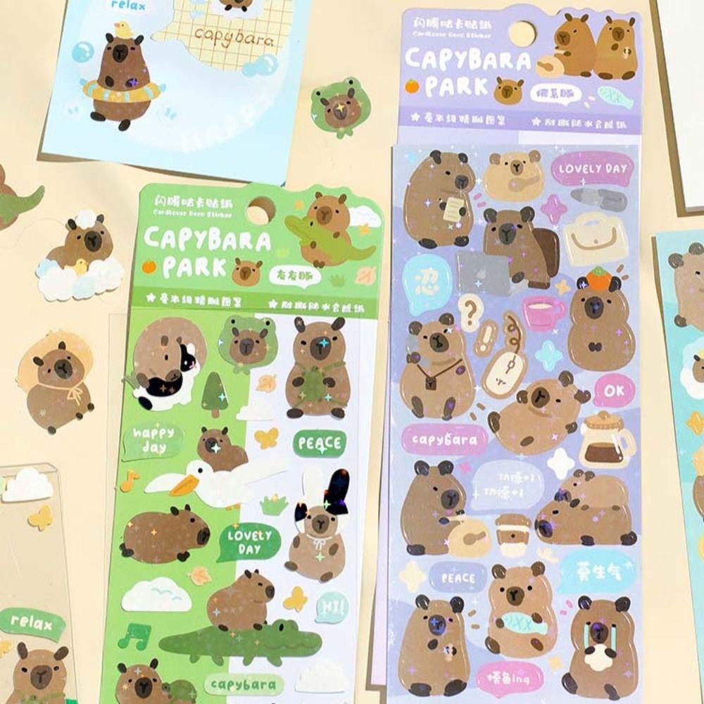 Shanlin capybara sticker Dán Trang Trí Điện Thoại Chống Thấm Nước Hình Động Vật Dễ Thương diy