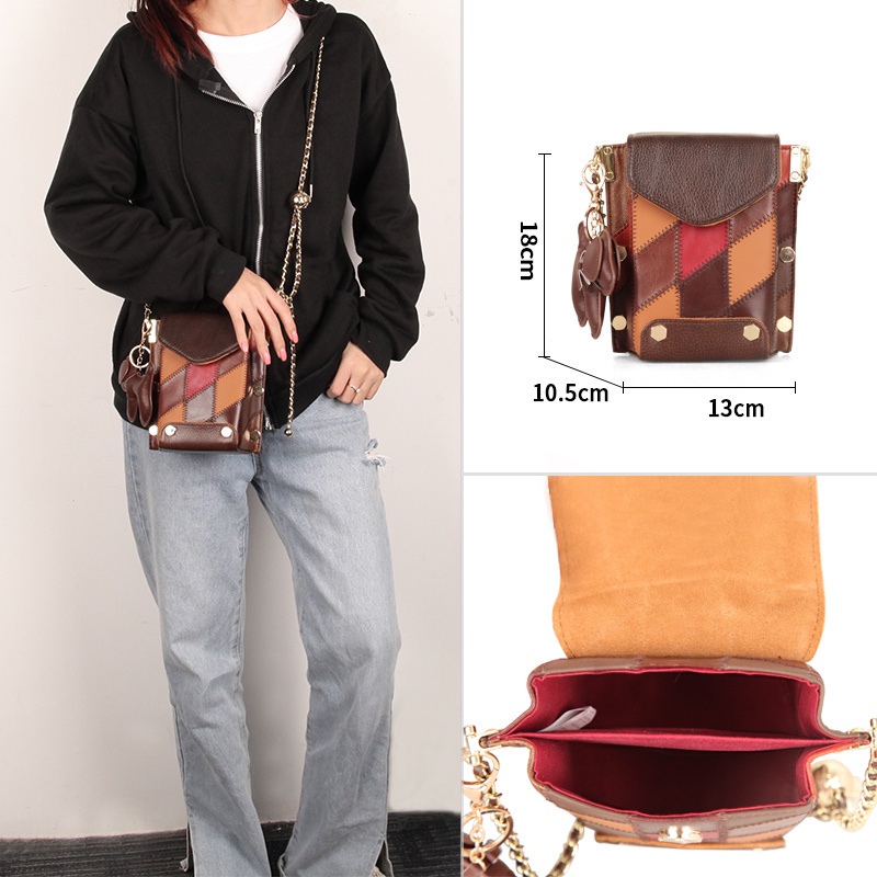 Cobbler legend Túi Đeo Chéo Da Thật 100% Thời Trang Cho Nữ
