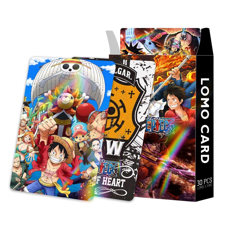 ONE PIECE Laser Flash Lomo Card Photocard 30 chiếc / hộp