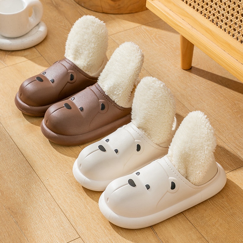 Giày cotton Lót Lông Cừu Dễ Thương Thời Trang Thu Đông Cho Bé