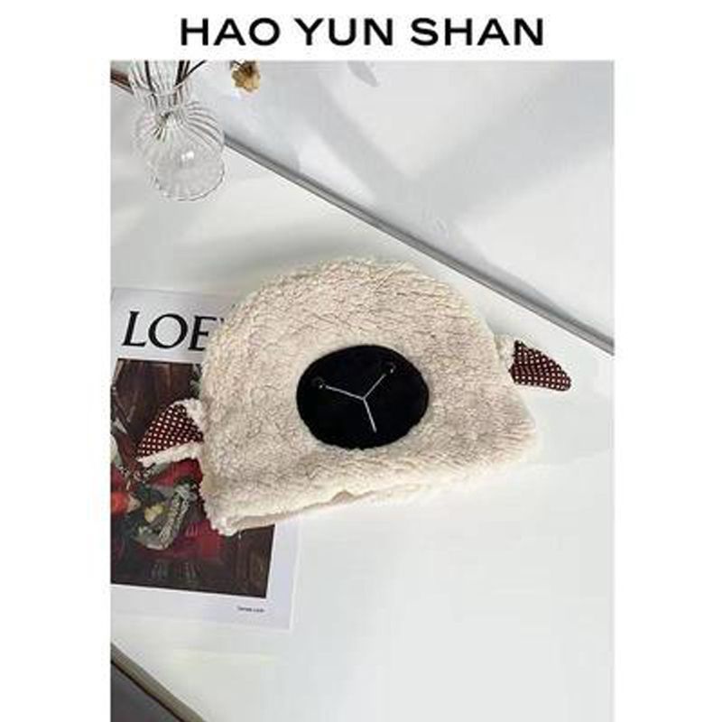 Mũ Tai Bèo Phủ Lông Cừu Giữ Ấm Mùa Đông Thời Trang Dành Cho Nữ