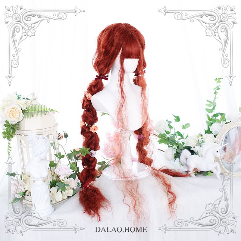 Bộ Tóc Giả Xoăn Phong Cách lolita Dành Cho Nữ