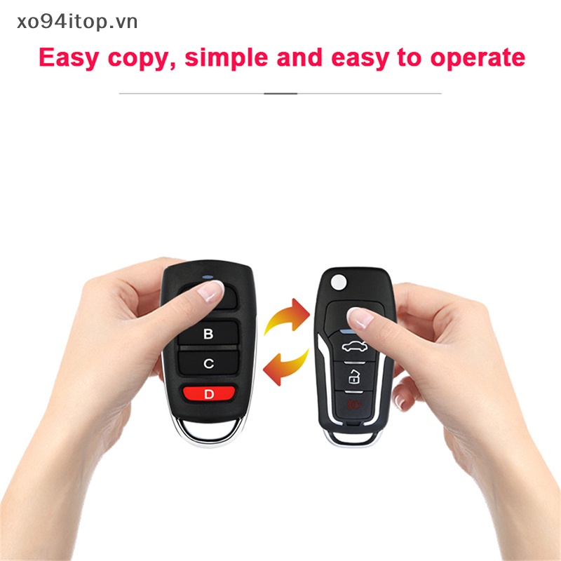 Điều Khiển Từ Xa Thông Minh xoitop 433mhz Thay Thế Chuyên Dụng Cho Xe Hơi 4 channe vn