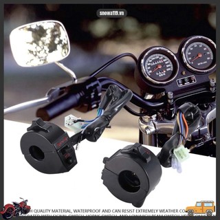 AutoERA Cặp điều khiển công tắc ghi đông xe máy phổ thông 22mm bên trái và phải