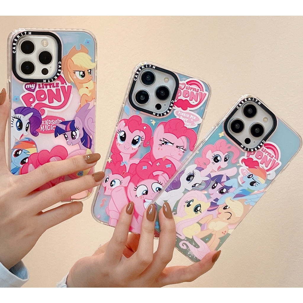 Ốp Điện Thoại tpu Màu laser Họa Tiết Hoạt Hình my little pony Dễ Thương Chống Sốc / Rơi Cho iphone 11 12 13 14 15 pro max