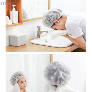 1 Mũ Trùm Đầu Tắm Dày Dặn Chống Thấm Nước Chống Dầu In Họa Tiết Nơ Cho Nữ