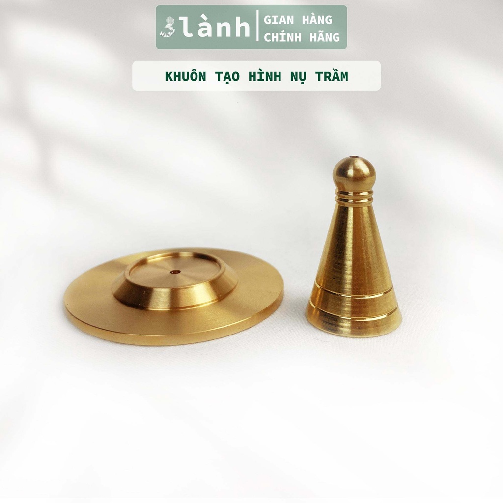 Khuôn Tạo Hình Trầm Nụ Hình Chóp ĐồngNguyên Chất Tạo Khối Hình Chóp Dễ Dàng Xông Trầm Thư Giãn 3 Lành Quà 12.12