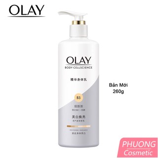 Sữa Dưỡng Thể Trắng Da OLAY B3+ Optic Glow Bright Ultra Whitening Retinol Vitamin E 260g
