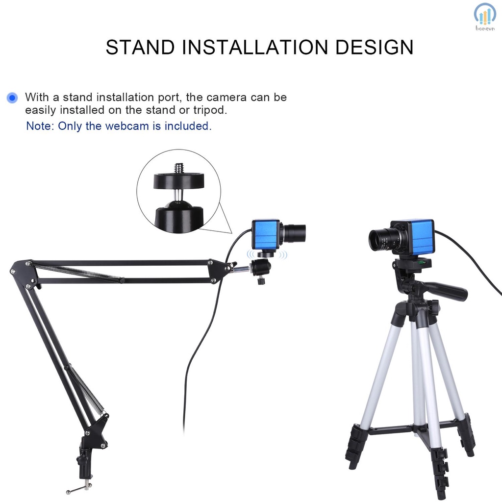 1080P HD Webcam with 5X Optical Zoom and Microphone for Video Conference and Online Teaching