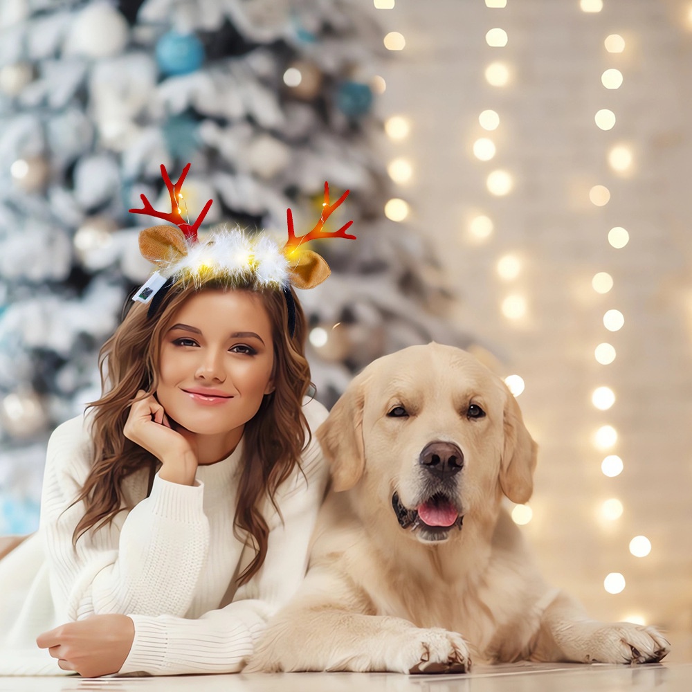 Ere1 Băng Đô Giáng Sinh Phát Quang Cho Bé