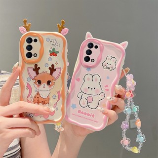 Ốp lưng Oppo Reno 5 5G Ốp điện thoại silicon mềm viền kem dễ thương có mắt lập thể EDNY