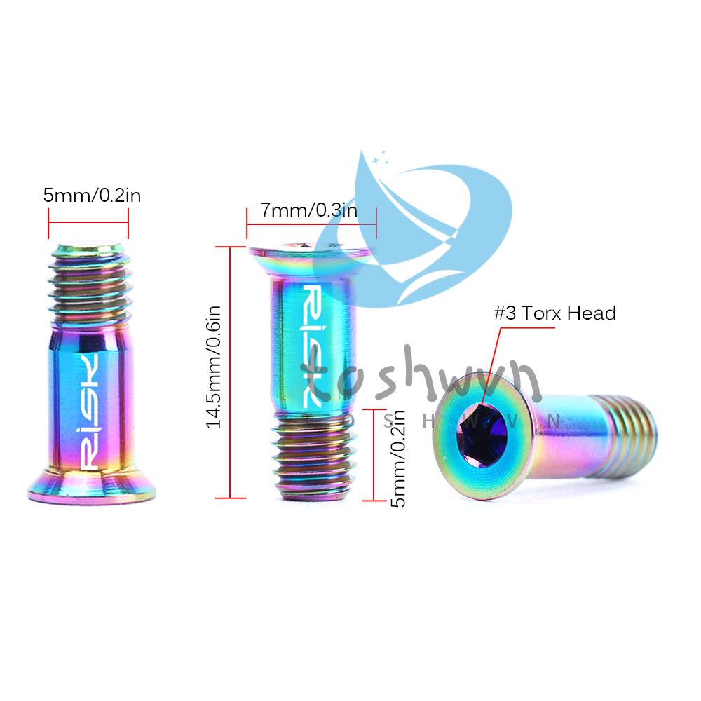 Set 2 Bu Lông Bánh Xe Đạp Leo Núi M5X14.2Mm