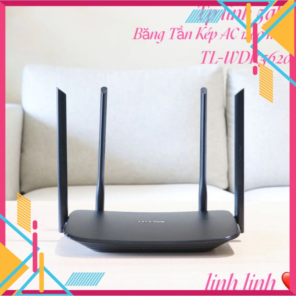 Bộ Thu Phát Sóng Wifi Tp-Link TL-WDR 5620 (Hàng Mới ) 1200Mbps Chuẩn AC (AC1200), 2 Băng Tần - Bảo Hành 24 Tháng - Linh