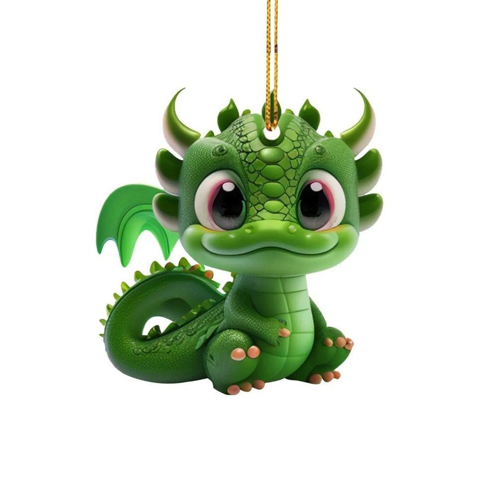 Móc Khóa Hình Rồng Hoạt Hình Sáng Tạo Trang Trí Cây Thông Giáng Sinh