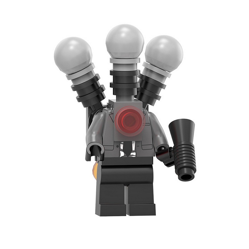 Skibidi Bộ Đồ Chơi Xếp Hình toilet man surveillance man series Có Đèn Tín Hiệu