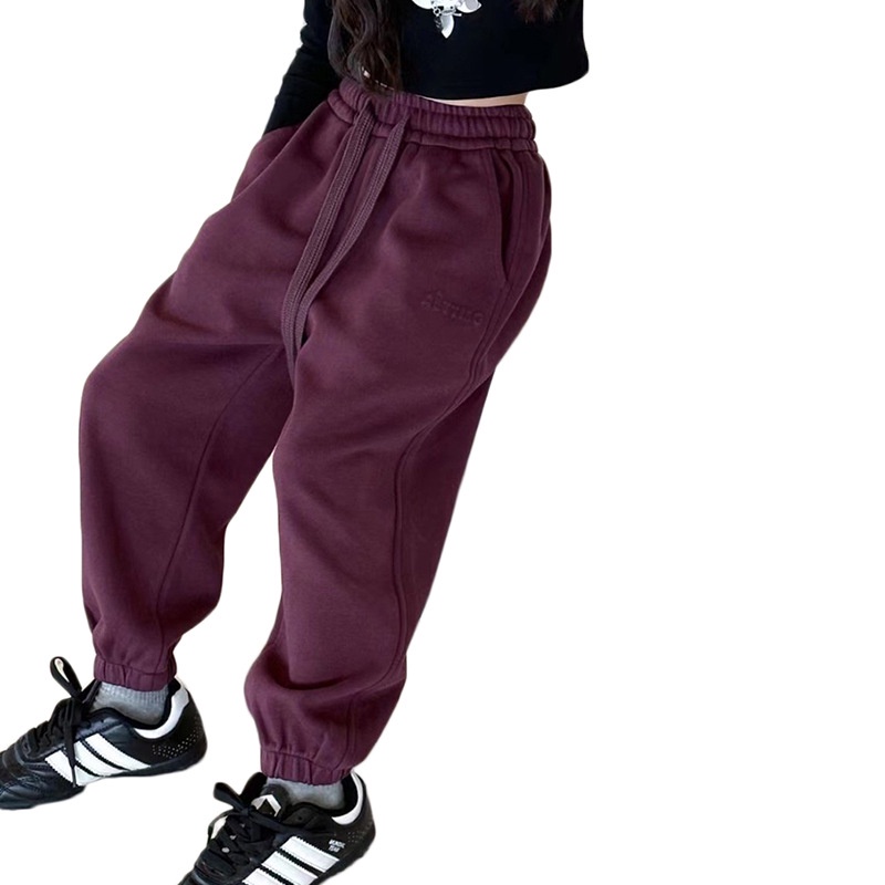 Iq Quần Legging Dáng Rộng Màu Trơn Thời Trang Xuân Thu Phong Cách Hàn Quốc Cho Bé Gái