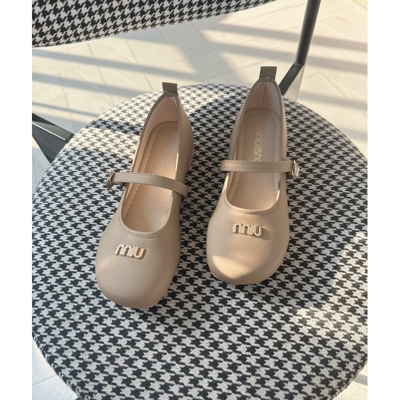 Giày Nữ Lolita Miu Da Mềm Xịn Đế 3 Phân