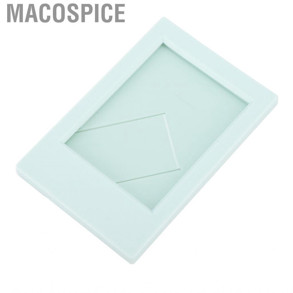 Macospice 3 Inch Mini Photo Frame Standing Picture Plastic Card  Holder Mint DCL