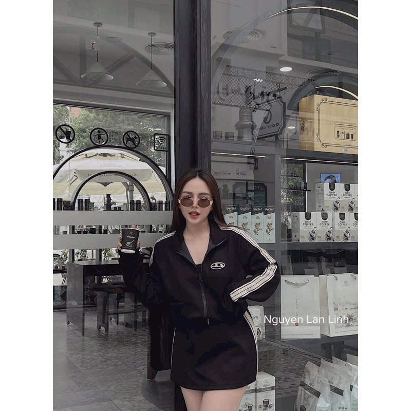 Set áo khoác chân váy