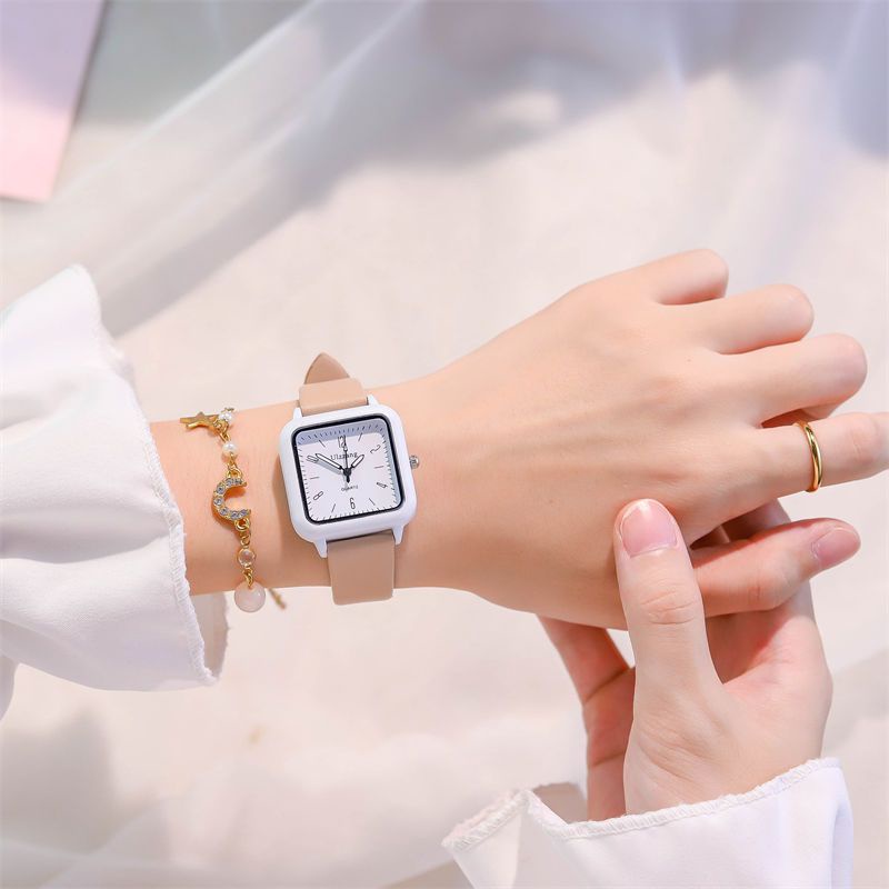 Bộ Quà Tặng Đồng Hồ Đeo Tay niche Phong Cách Hàn Quốc Tươi Mới Cao Cấp Giá Trị Phong Cách ins Cho Nữ Sinh