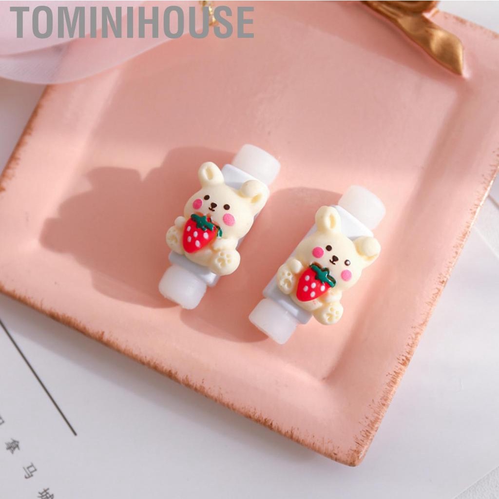 Tominihouse USB Cable Protector Cartoon Cute Phone Charging  Protective Case Accessories