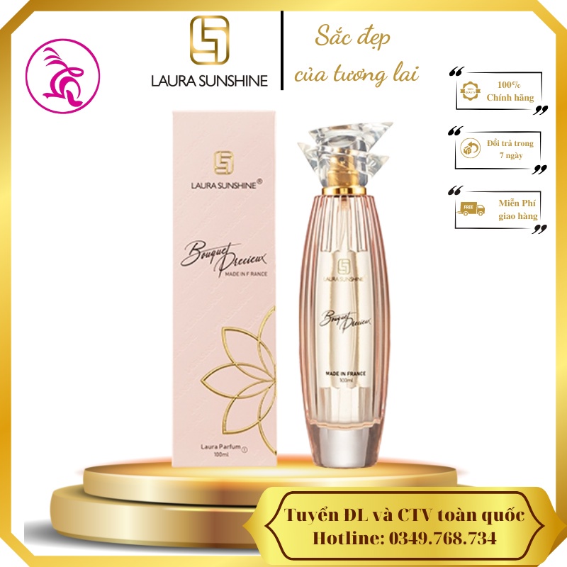 Nước hoa Laura Sunshine Nhật Kim Anh Cho Nữ Số 1 Bouqet Precieux Laura Paris No1