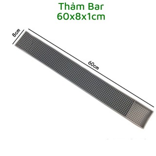 Thảm bar pha chế cao su - nhiều size - nhiều kích cỡ (30x15 - 30x45 - 60x30 - 60x8 cm)