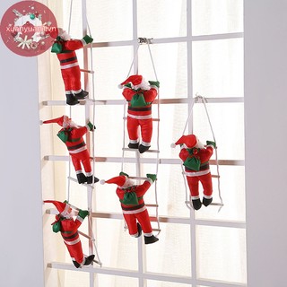 Xuan đồ chơi búp bê ông già noel leo thang trang trí giáng sinh cho bé vn