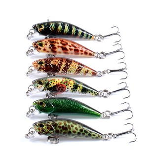 Mồi minnow câu cá biển minnow bắn dài minnow micro dụ bionic mồi sơn minnow chìm minnow mồi giả 4.7cm / 3.8g bionic mồi cứng mồi giả