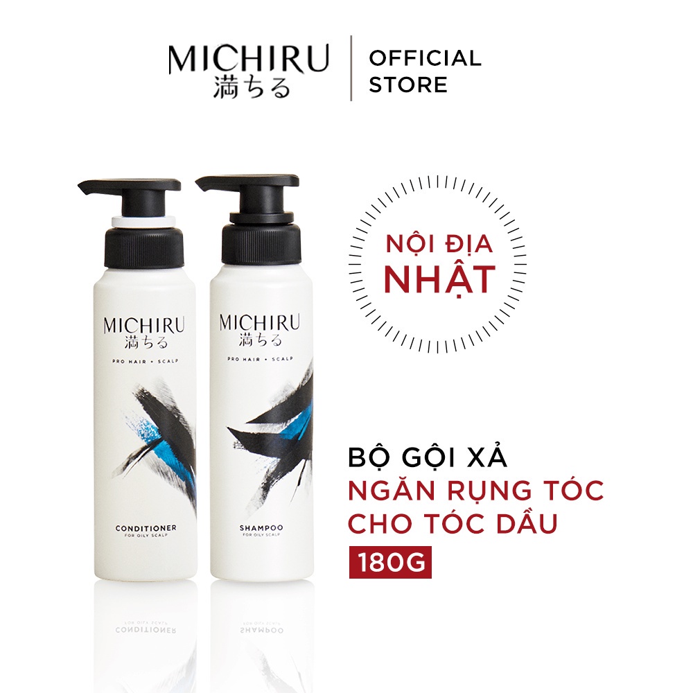 Dầu gội/xả Michiru Ngăn Gãy Rụng 95% & Làm Dày Tóc 180g