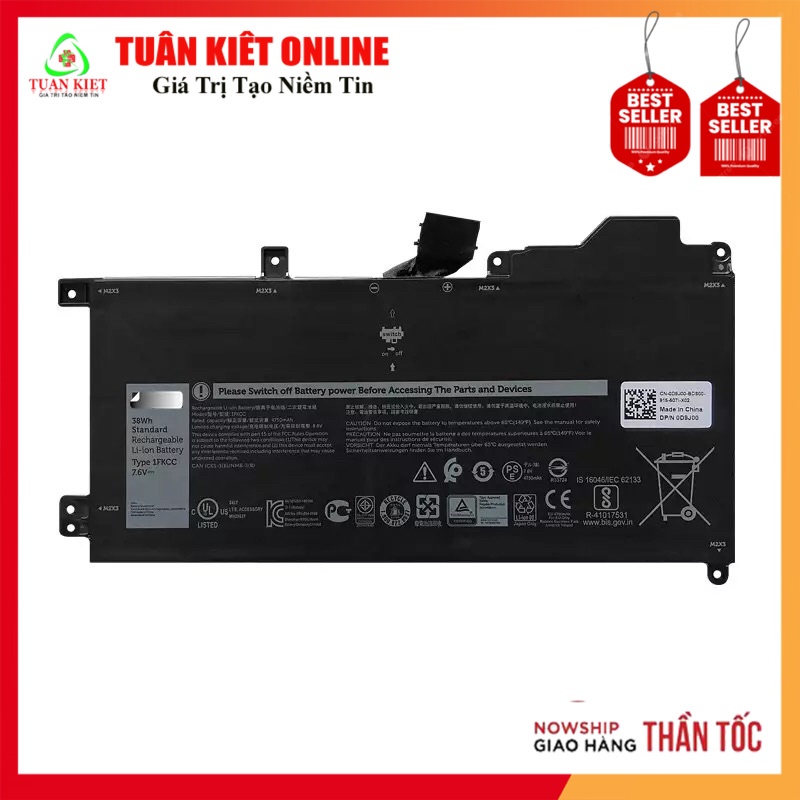 Pin Battery Laptop Dell Latitude E7200 E7210 1FKCC 0KWWW4