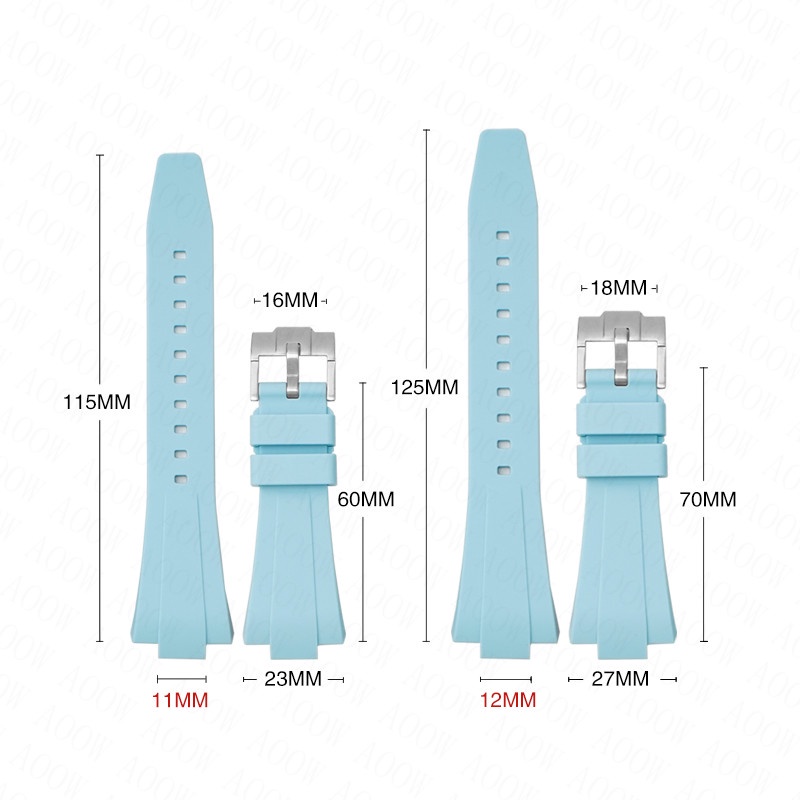 Silicone Dây Đeo Cao Su Silicon Thay Thế Cho Đồng Hồ tissot prx 35mm / 40mm