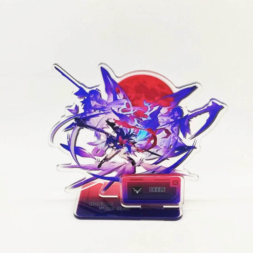 Mô hình Standee Anime Figure Honkai: Star Rail Sign Figures Bronya DanHeng JingYuan Cute phụ kiện trang trí dễ thương