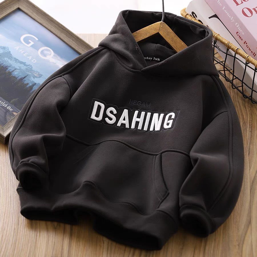Áo hoodie nỉ bông trẻ em cho bé trai bé gái DSAHING