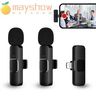 Mayshow mic Thu Âm Không Dây mini k9 2023 Cho Điện Thoại iphone / android /