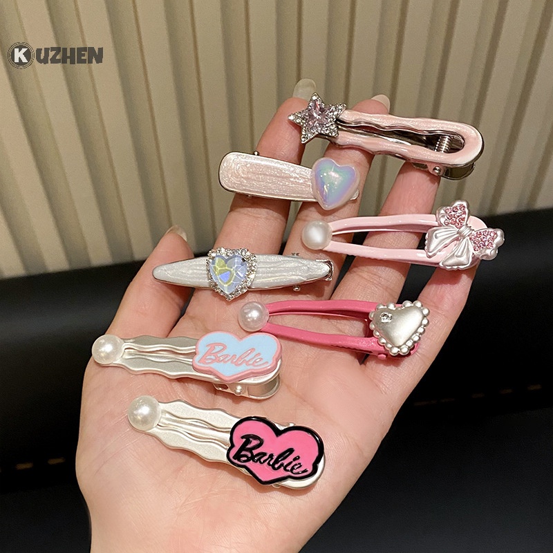 Kuzhen Kẹp Tóc Công Chúa Hình Búp Bê barbie Ngọt Ngào Cá Tính Thời Trang Cho Nữ
