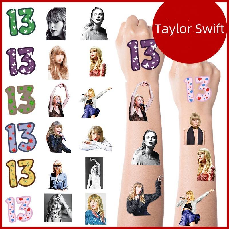 Hình Xăm Dán 13 Kiểu taylor swift Chống Nước Và Bền